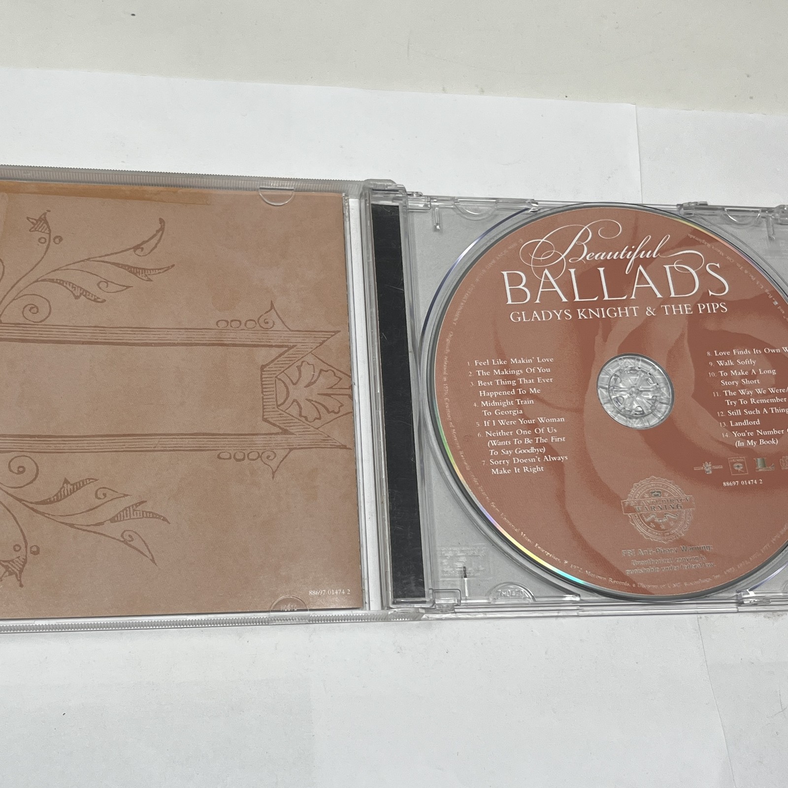 Gladys Knight & The Pips - Beautiful Ballads CD (2005 Legacy Recordings) R&B
