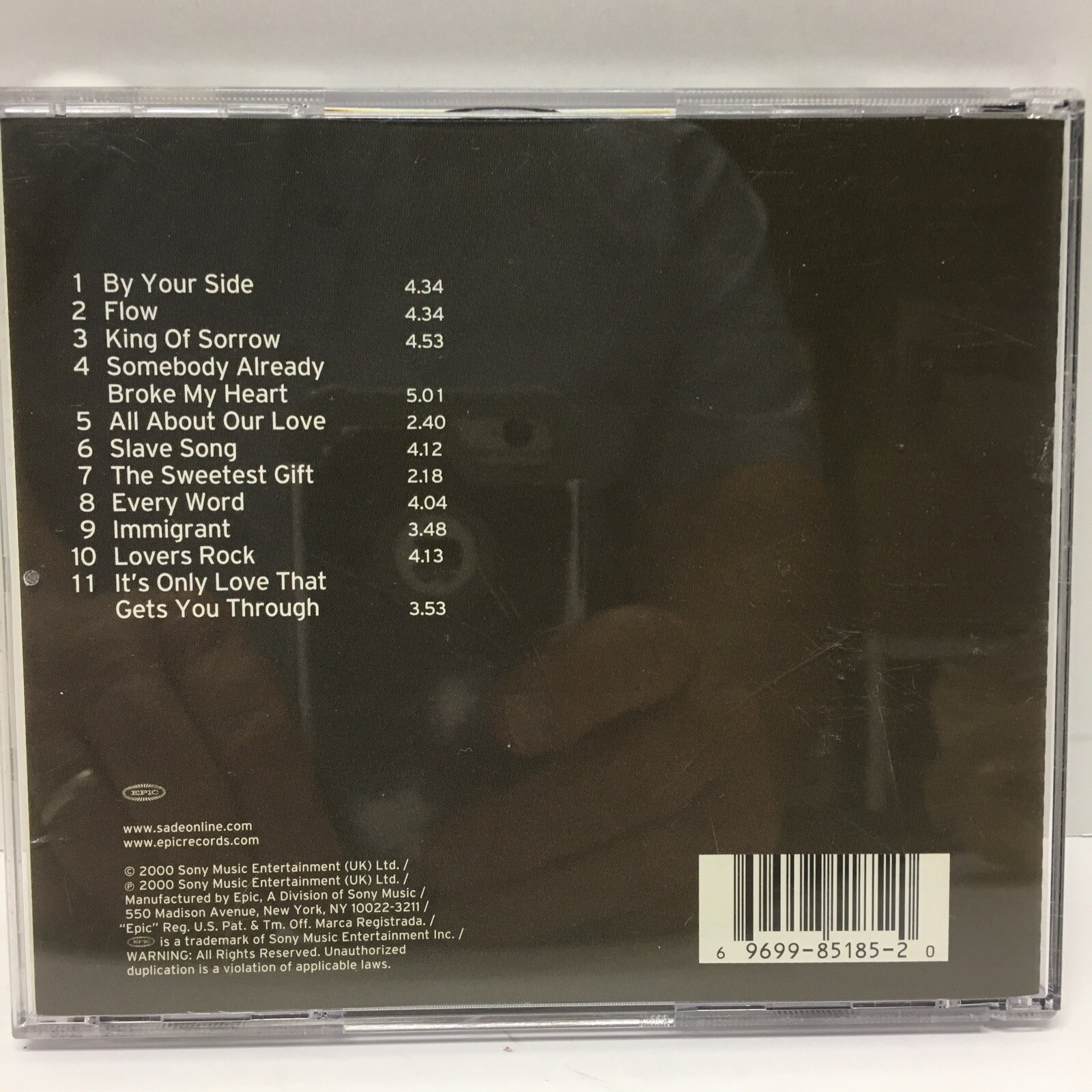 Lovers Rock by Sade (CD, Nov-2000, Epic)