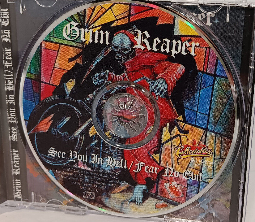 Grim Reaper– See You In Hell / Fear No Evil CD (1998) Steve Grimmett
