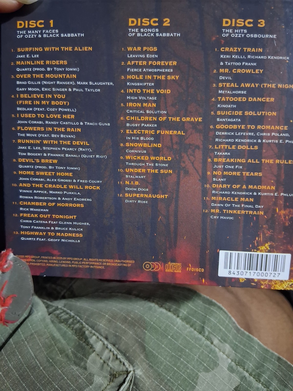 The Many Faces of Ozzy & Black Sabbath CD 3-Disc Set