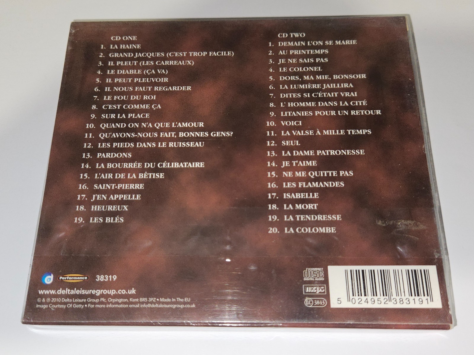 Jacques Brel "One, Two, Three, Four" CD 2-Disc Set 39 Songs 2010 *NEW/SEALED*