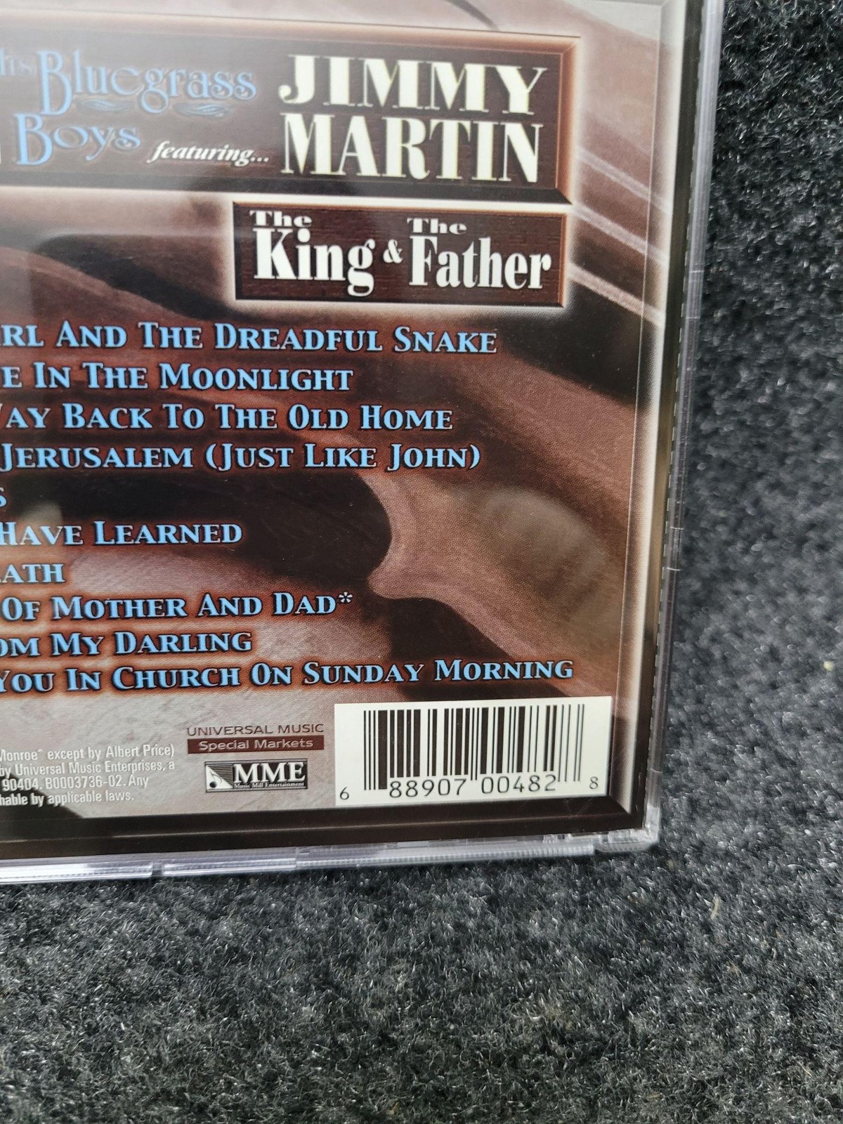 Bill Monroe Jimmy Martin CD The King & The Father 2004 Bluegrass Gospel Brown
