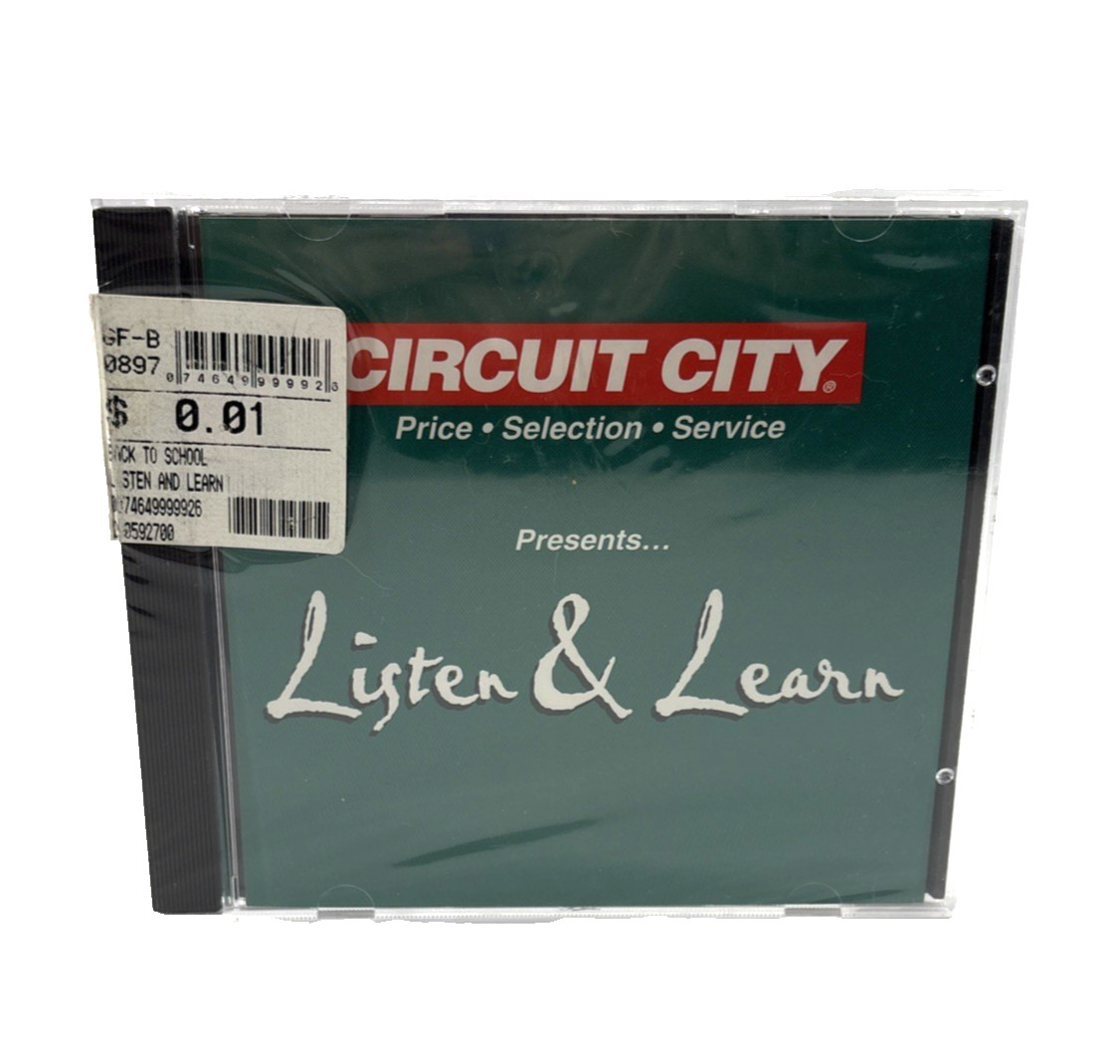 Circuit City CD Music Sampler Listen & Learn Promotional Sampler 1998 SEALED VTG