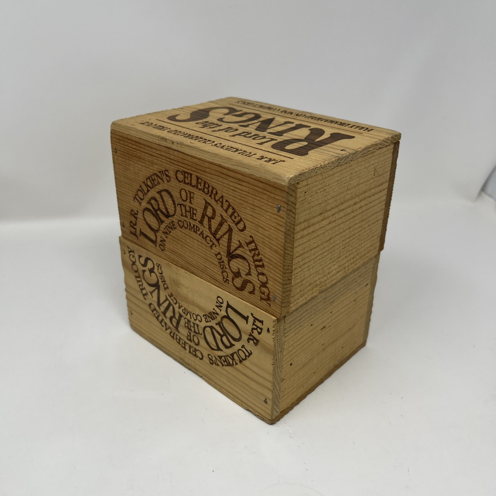 J.R.R. Tolkien Lord of the Rings Celebrated Trilogy 9-CD Box Set in Wooden Case