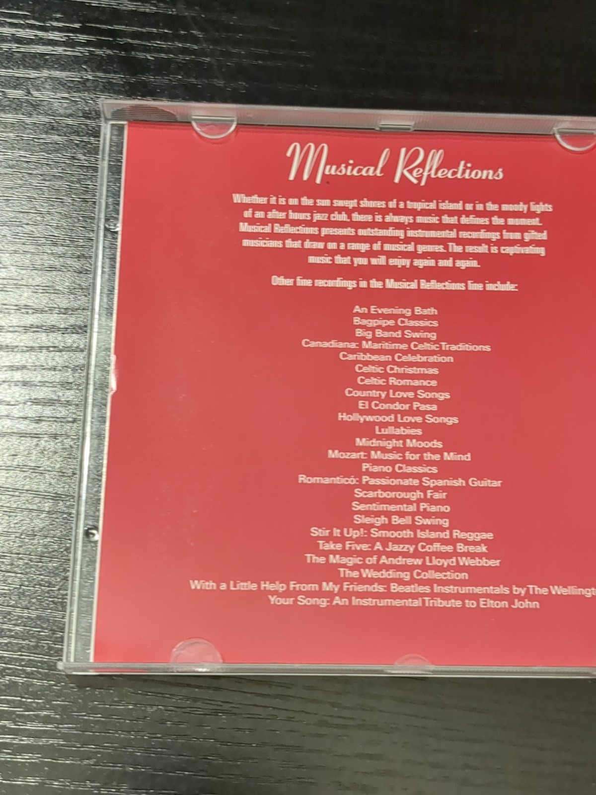 George Nascimento CD MUSICAL REFLECTIONS Broadway Piano RARE Instrumental Album