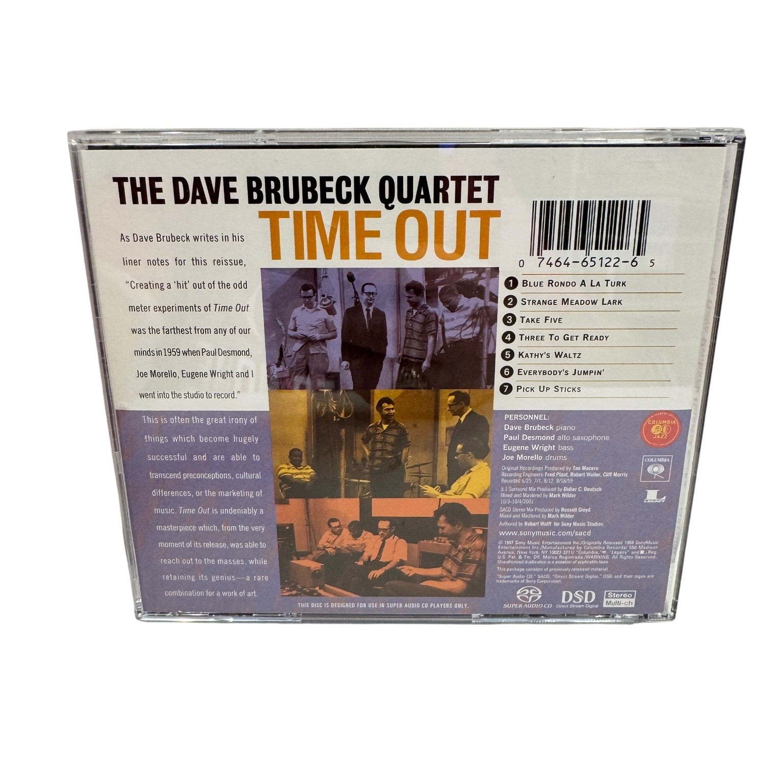 The Dave Brubeck Quartet – Time Out CD 1997 SACD Jazz Columbia Legacy