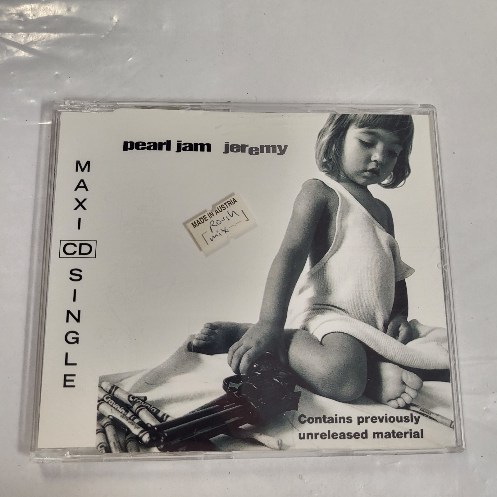 Pearl Jam Jeremy 3-track AUSTRIAN IMPORT CD