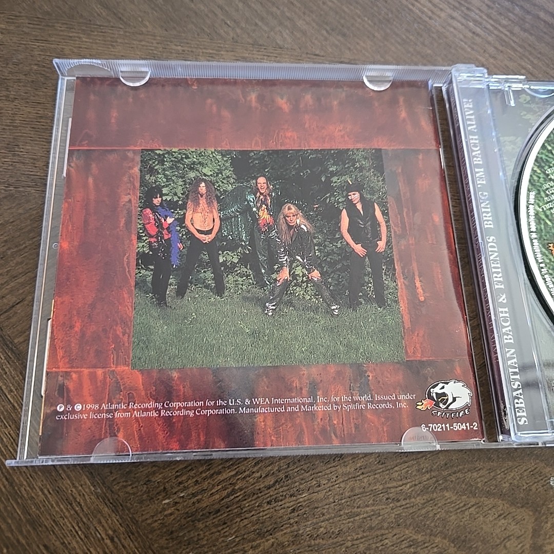 Sebastian Bach - Bring 'Em Bach Alive CD 1999 Spitfire 80s Skid Row OOP RARE
