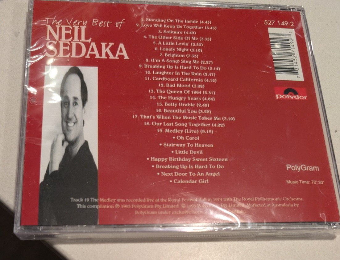 NEIL SEDAKA - THE VERY BEST OF CD BRAND NEW!!