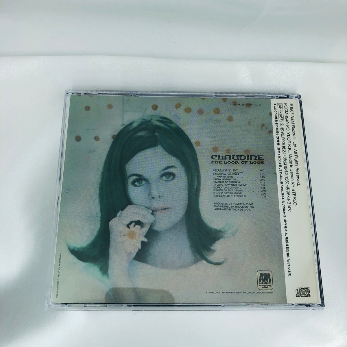 Claudine Longet The Look Of Love POCM-1940 CD Japan Pressing 1994 OBI Bossa