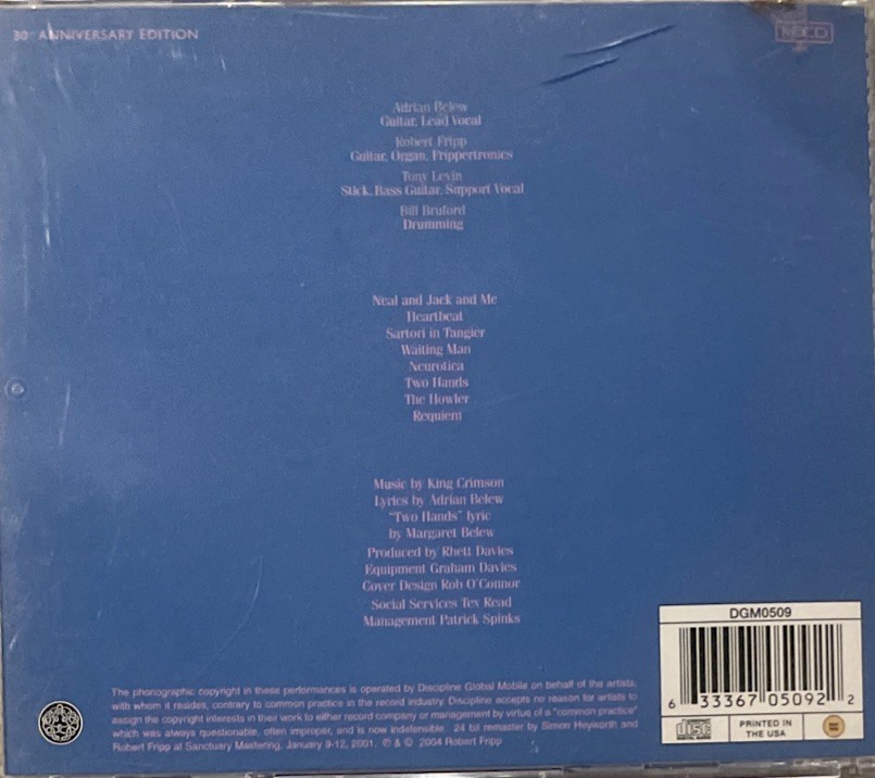 KING CRIMSON Beat & PROJEKCT ONE LIVE AT THE JAZZ CAFÉ ROBERT FRIPP BILL BRUFORD