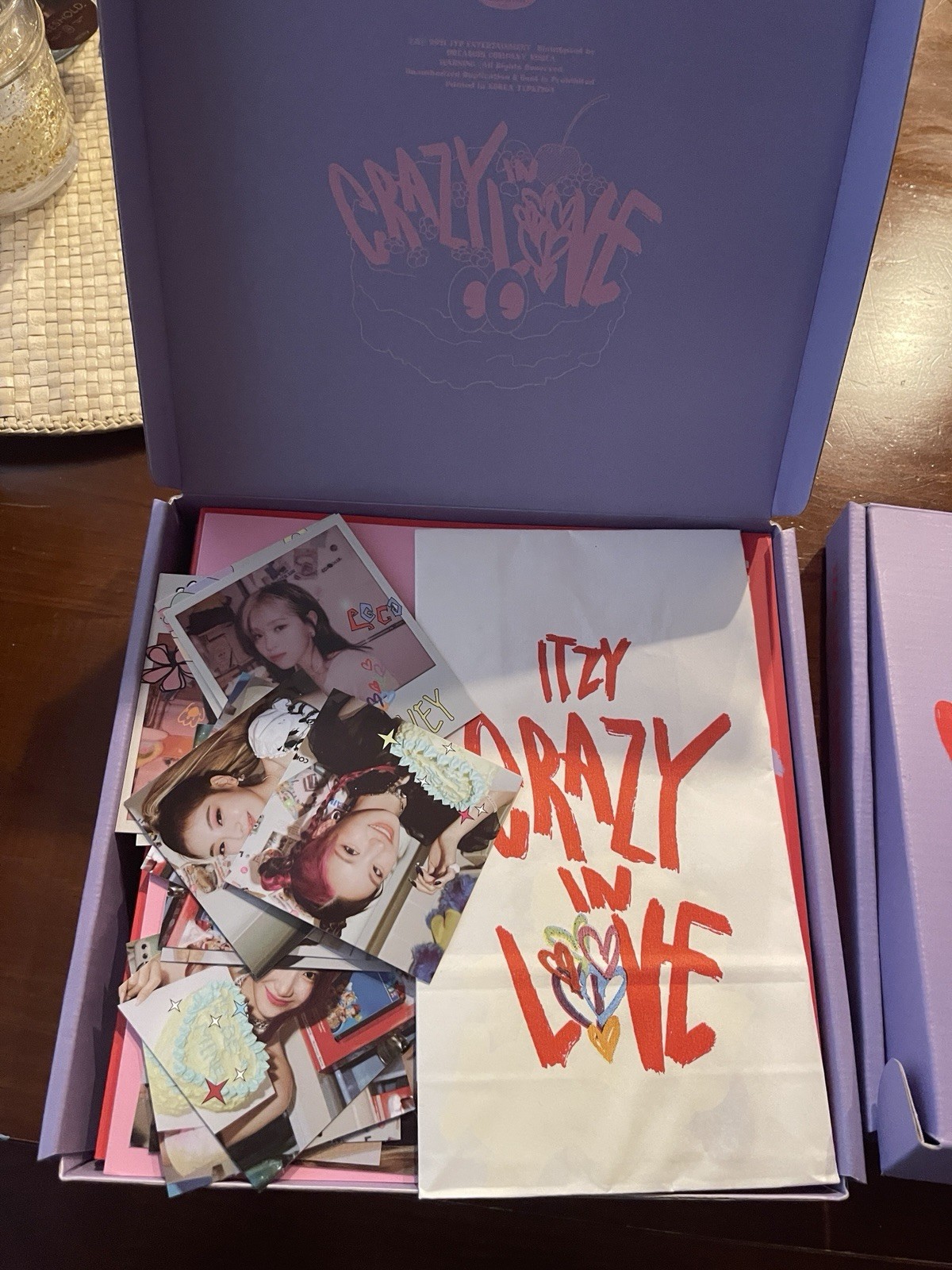 ITZY CRAZY IN LOVE 2021 Box Set CD Album JYP Entertainment K-Pop