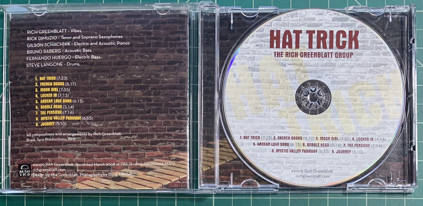 The Rich Greenblatt Group Hat Trick CD, 2009 VeryCleanDisc