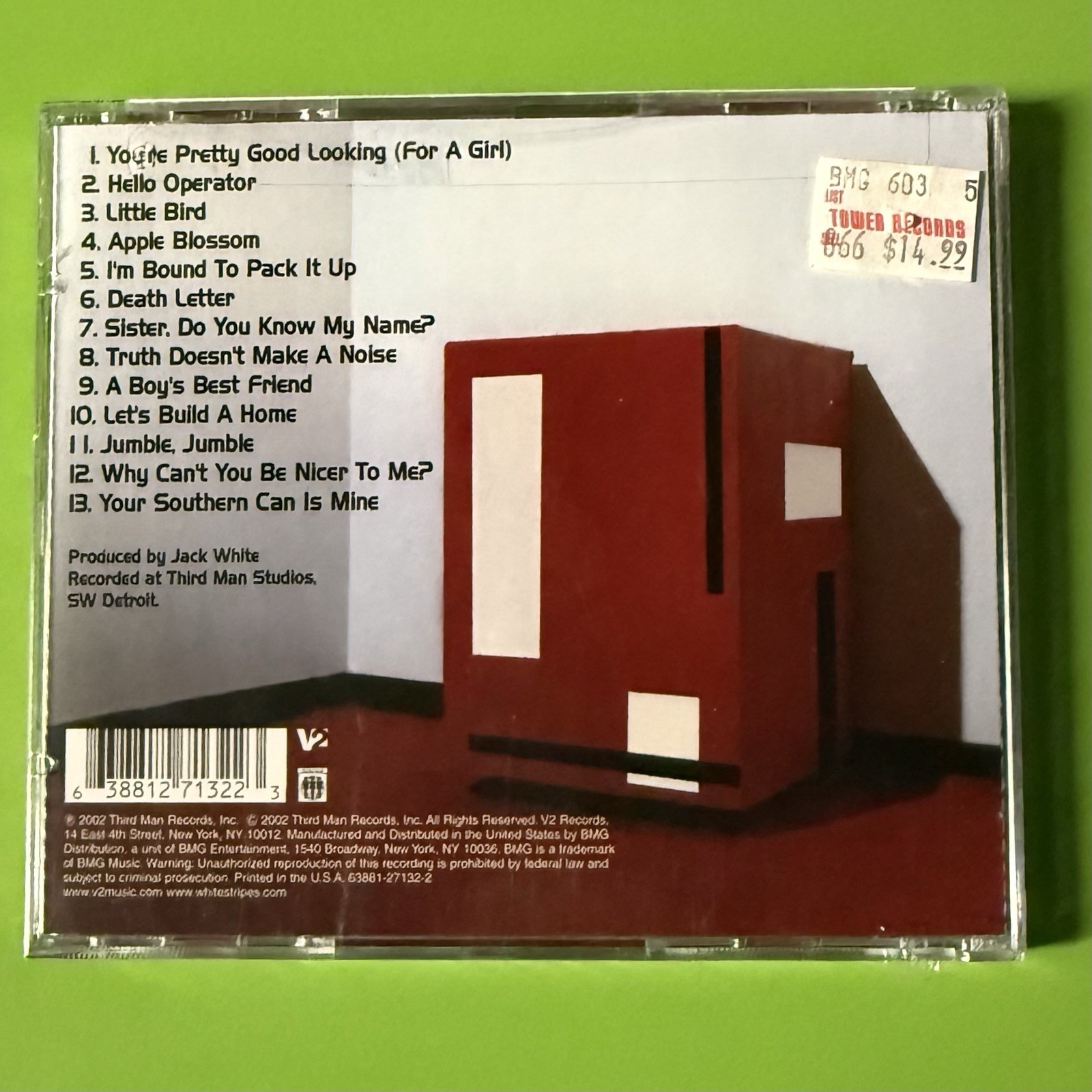 The White Stripes ‎– De Stijl CD Sealed Third Man V2 Indie Rock Garage Punk 2002
