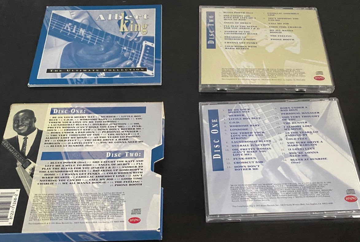 Albert King (Guitar) Ultimate Collection-1993 w/Booklet Rhino R271268-2 CDS-Mint