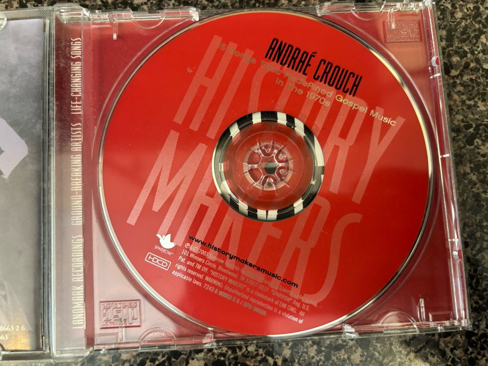 Andrae Crouch - History Makers CD 2003 Sparrow Records GOSPEL 1970’s Compilation