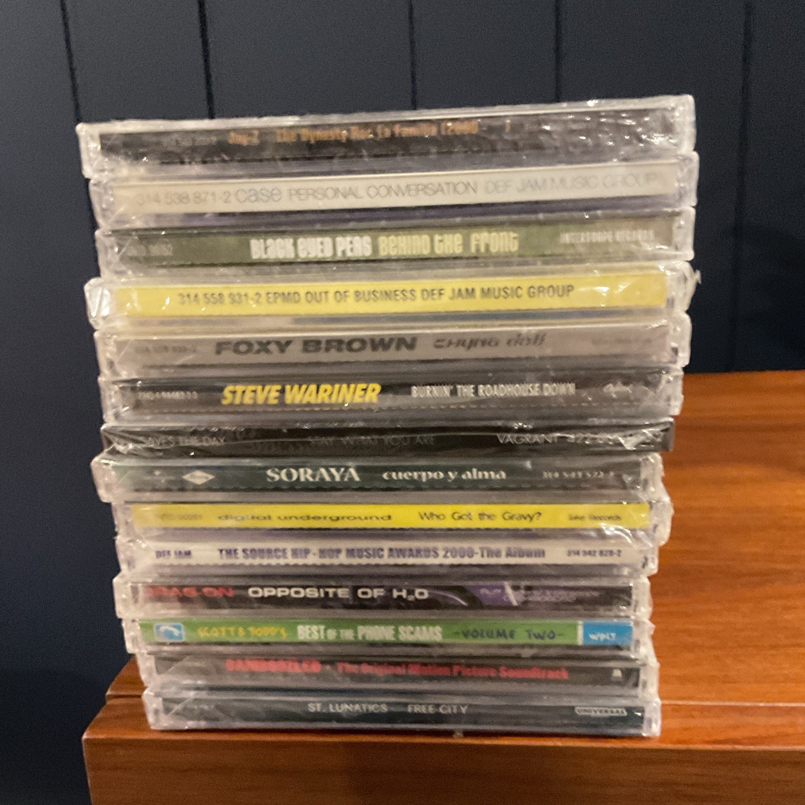 14 CD Sealed Music Lot Hip Hop R&B Jay-Z EPMD Foxy Brown Digital Underground