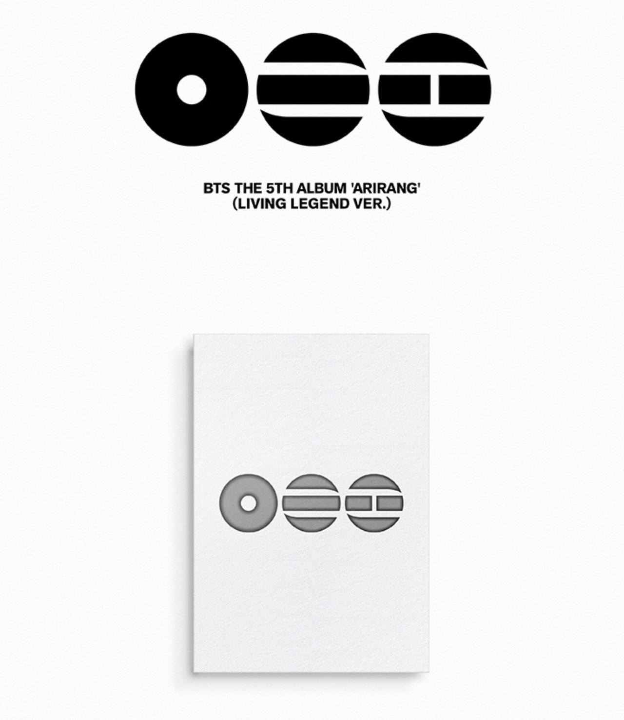 BTS The 5th Album 'ARIRANG' (Living Legend Ver.) New & Sealed + Free Gift