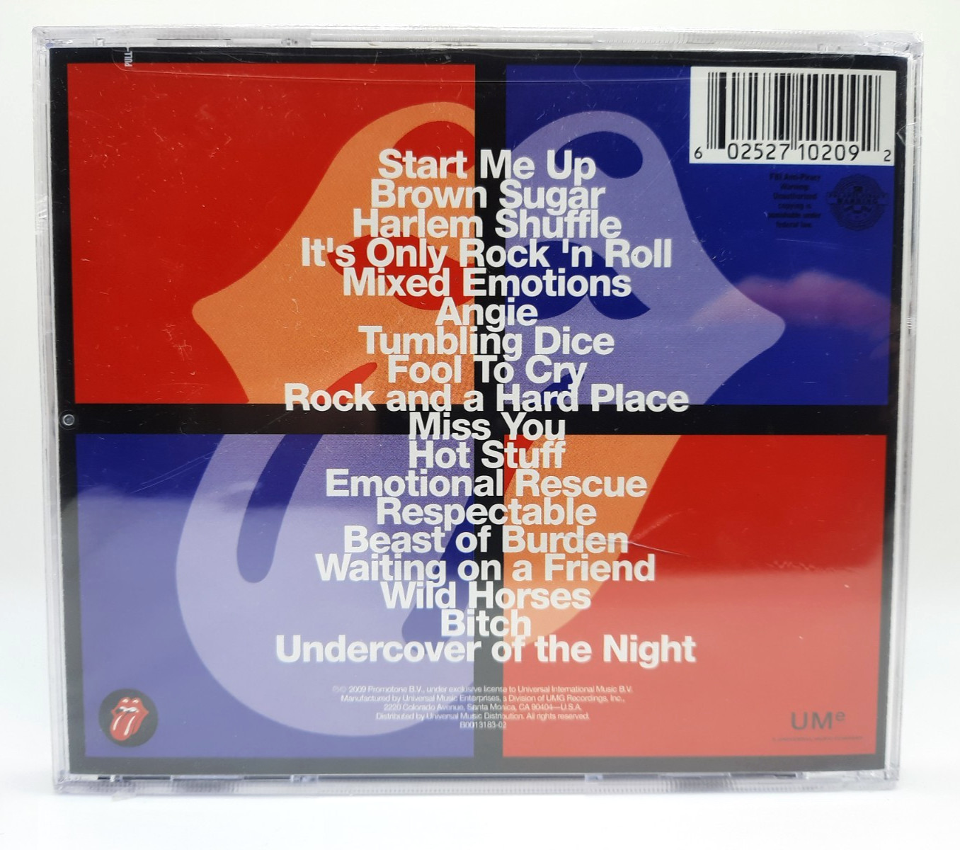 Jump Back, The Best of the Rolling Stones '71-'93 (CD, 2009, Universal)