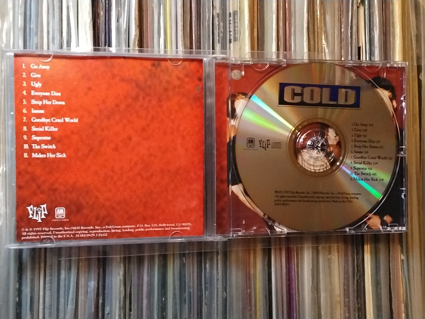 RARE ORIGINAL COLD BY COLD CD USA 1ST EDITION PROMO HYPE STICKER NU HEAVY METAL
