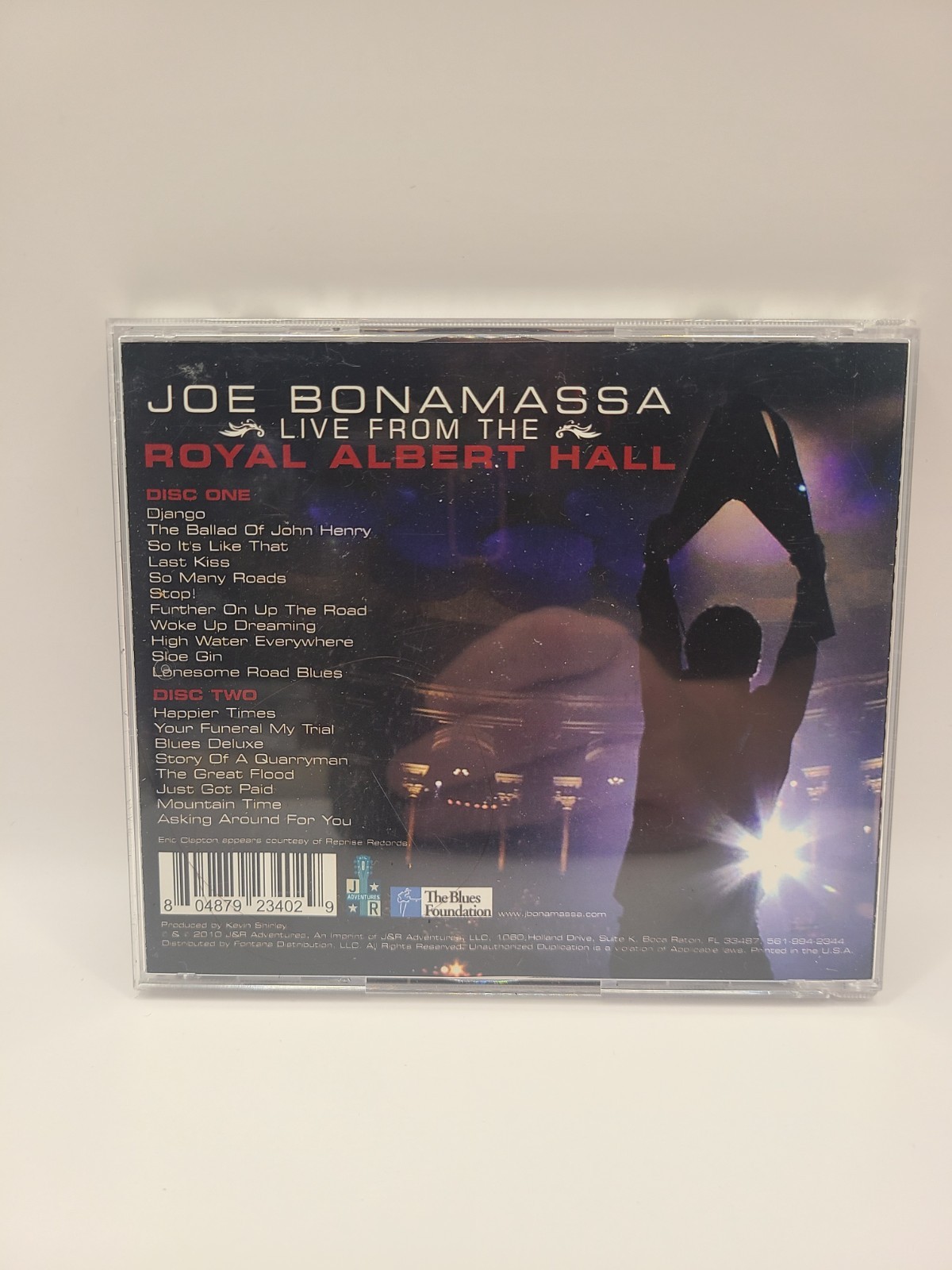 Joe Bonamassa Live from the Royal Albert Hall 2CD 2010 J&R Adventures Blues