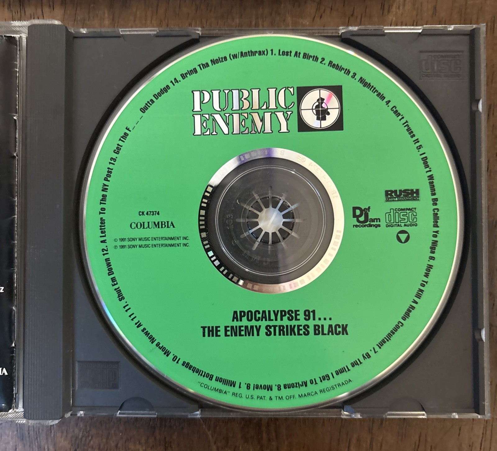 Public Enemy Vintage CD Lot, Nation of Millions, Fear Of A Black Planet, Apoc 91