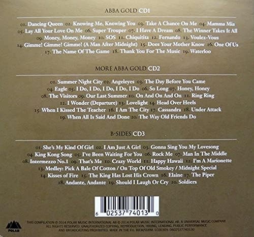 ABBA – Gold (Greatest Hits) 3 CD Box Set - 40th Anniversary Edition