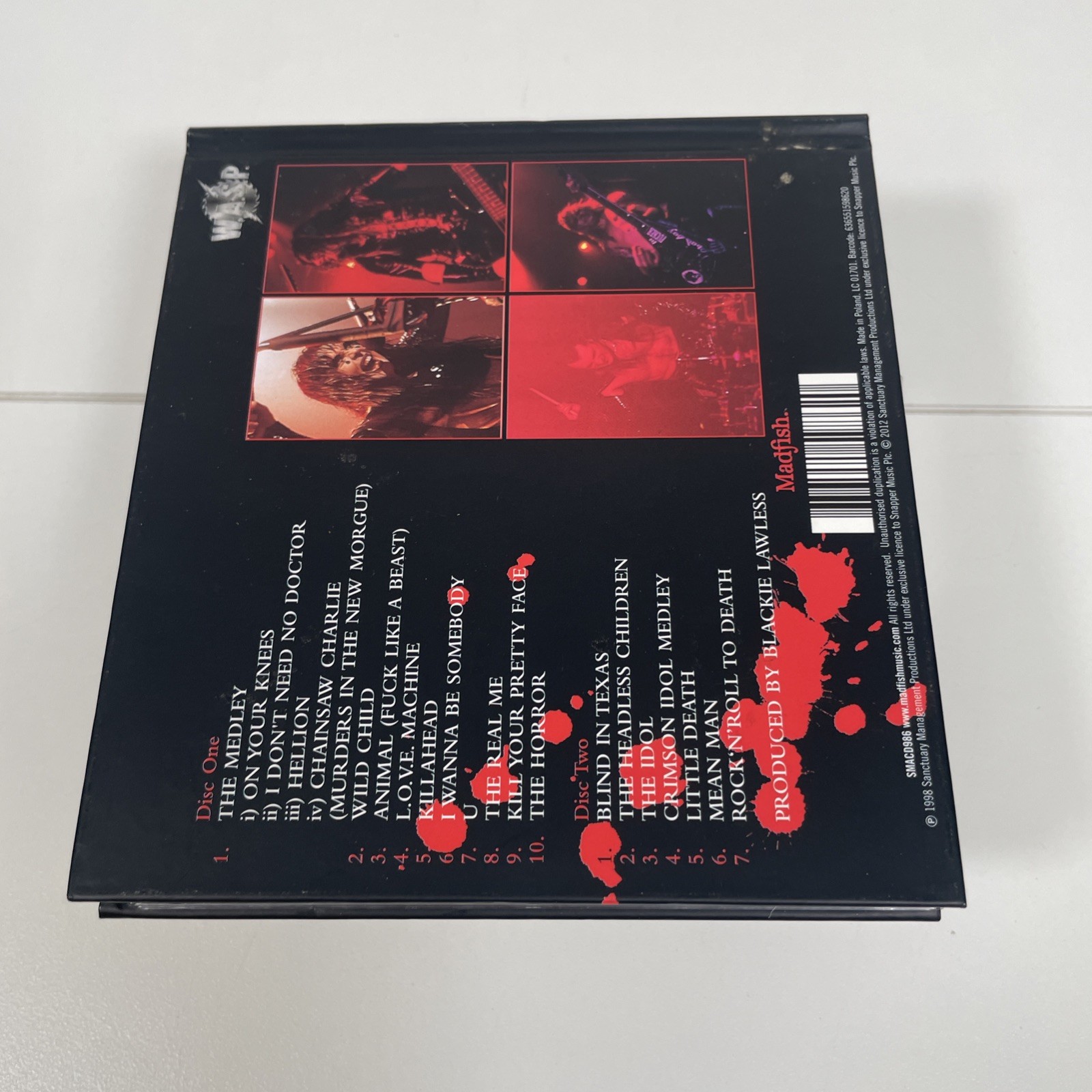 W.A.S.P. Double Live Assassins 2 x CD Madfish Music UK WASP Deluxe