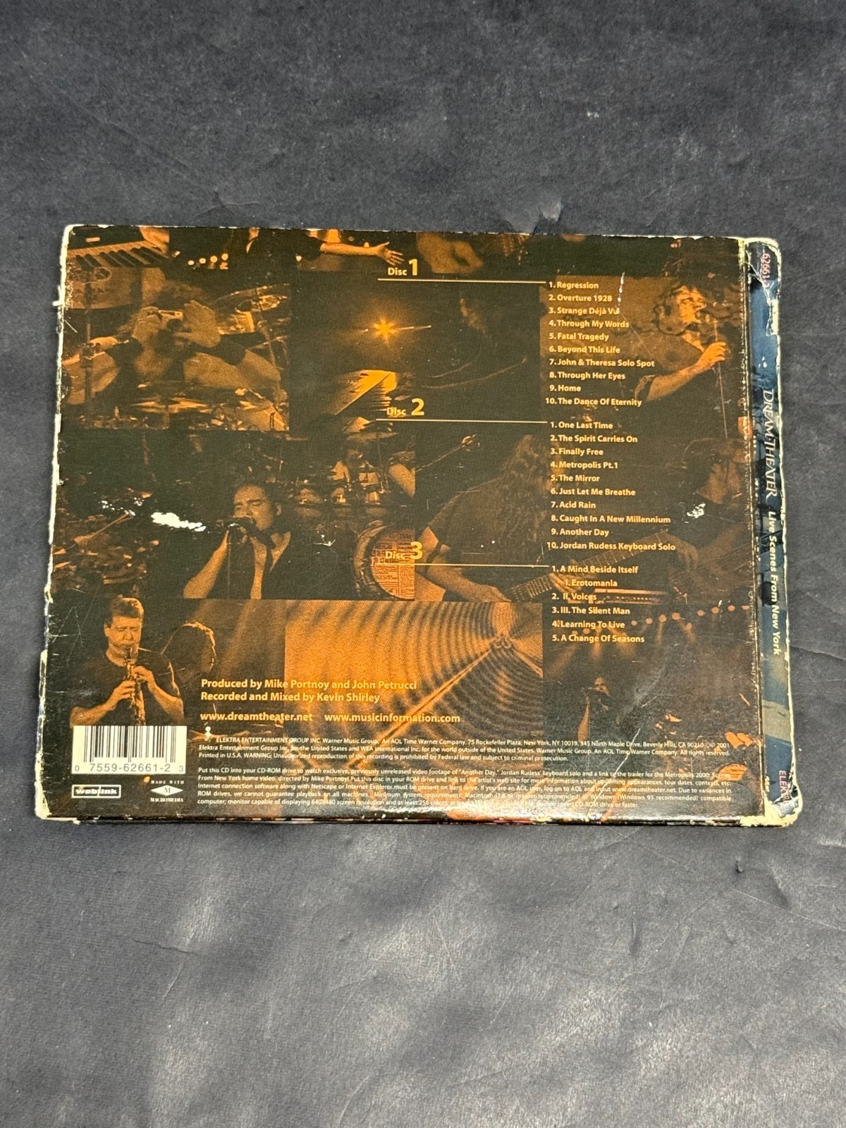 Dream Theater Live Scenes from New York 3-CD Live Album 2001 Elektra