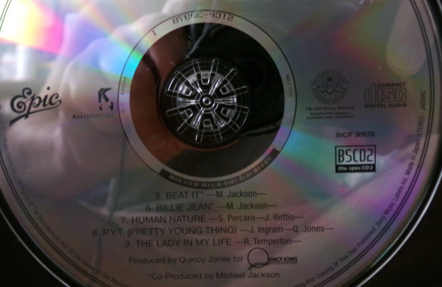 MICHAEL JACKSON THRILLER JAPAN BLU-SPEC CD BEAT IT BILLIE JEAN HUMAN NATURE PYT