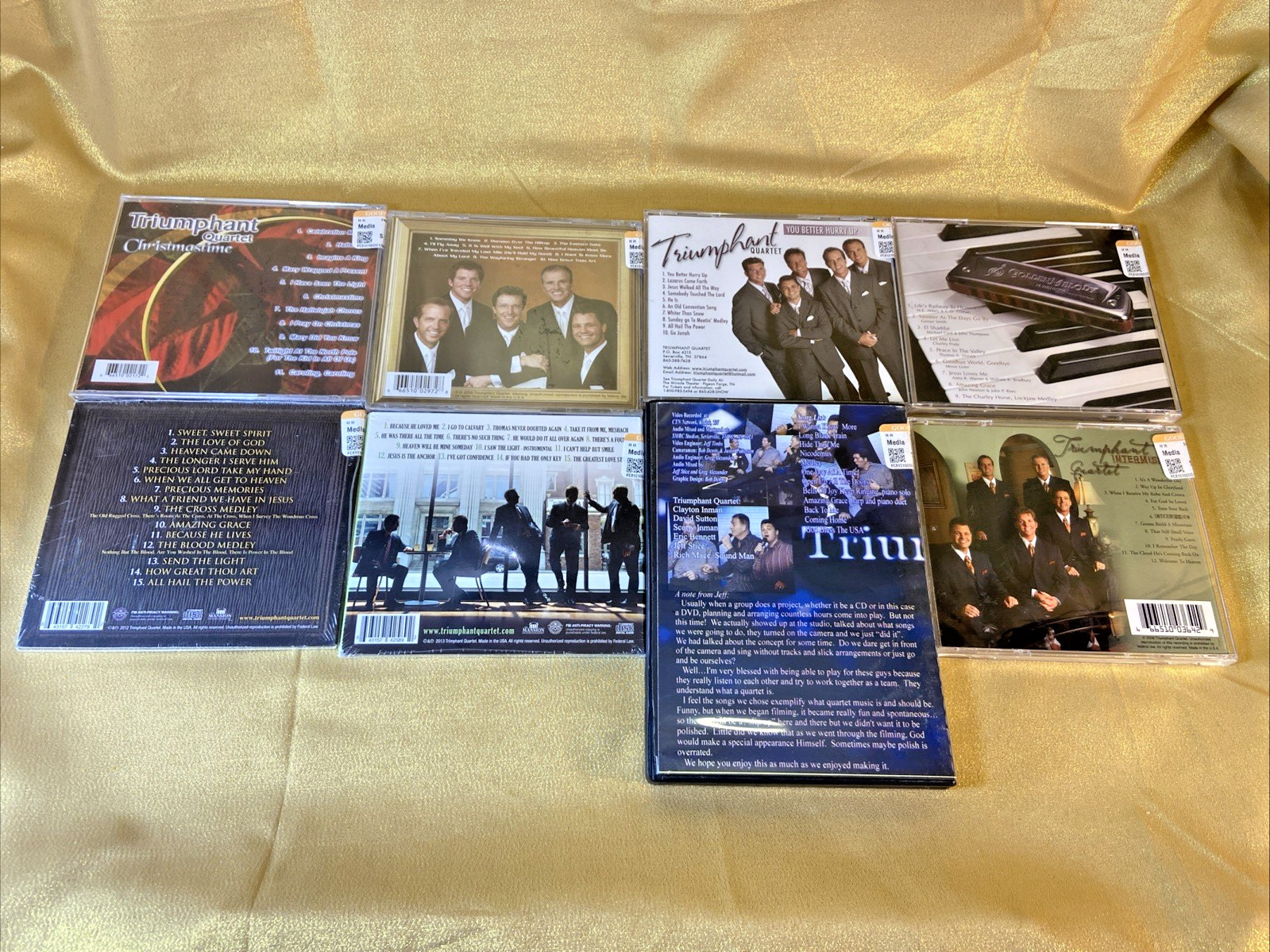 Triumphant Quartet CD DVD lot of 8 / Southern Gospel