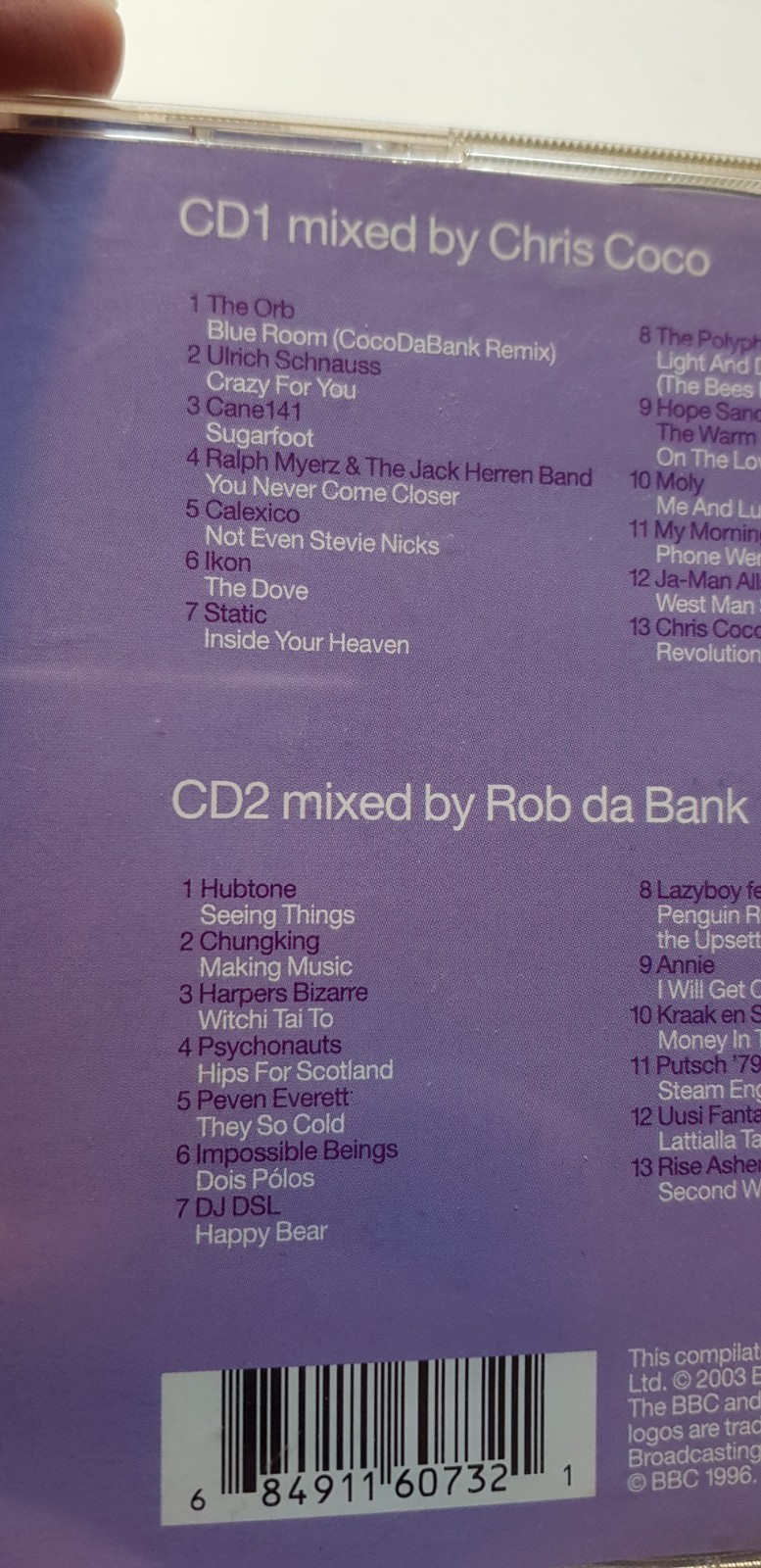 Various Artists - The Blue Room - Chris Coco & Rob da Bank 38 track Double CD