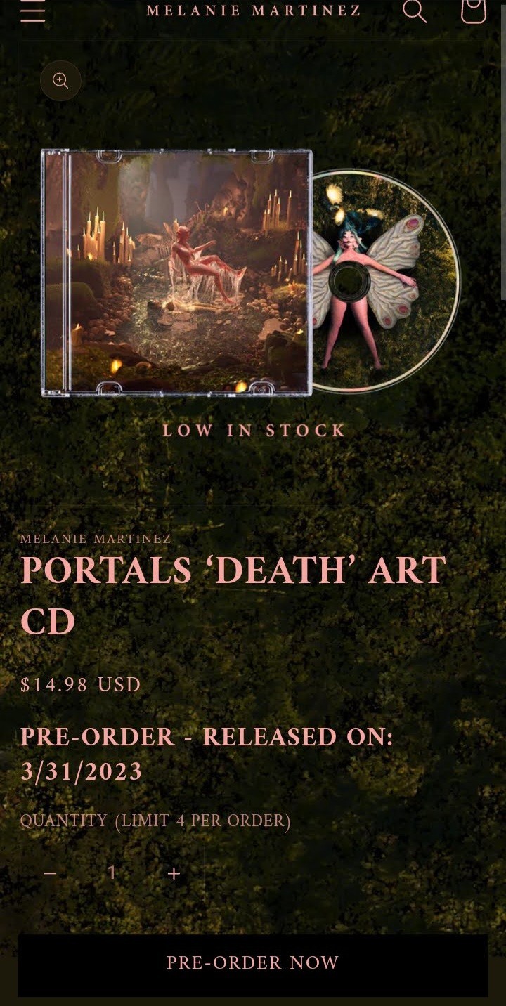 Melanie Martinez Portals Death Cover CD Atlantic Limited Edition