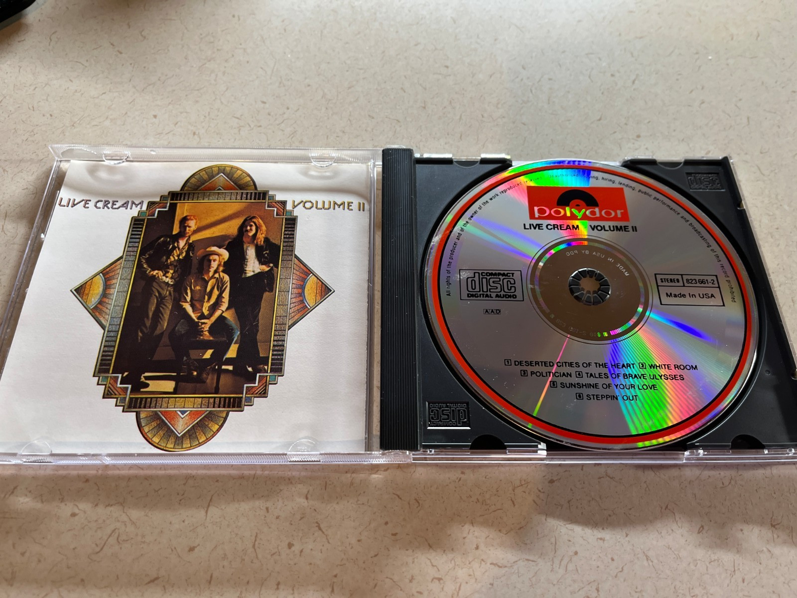 3 Cream CDs: Strange Brew: Very Best of Cream; Live Cream, vols. 1 and 2