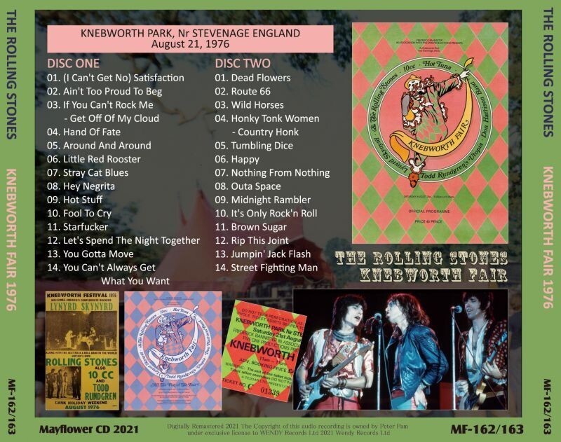 ROLLING STONES BRUSSELS 73 & KNEBWORTH 76 RARE 4CDS-R FULL FOR TRUELY FANS ONLY
