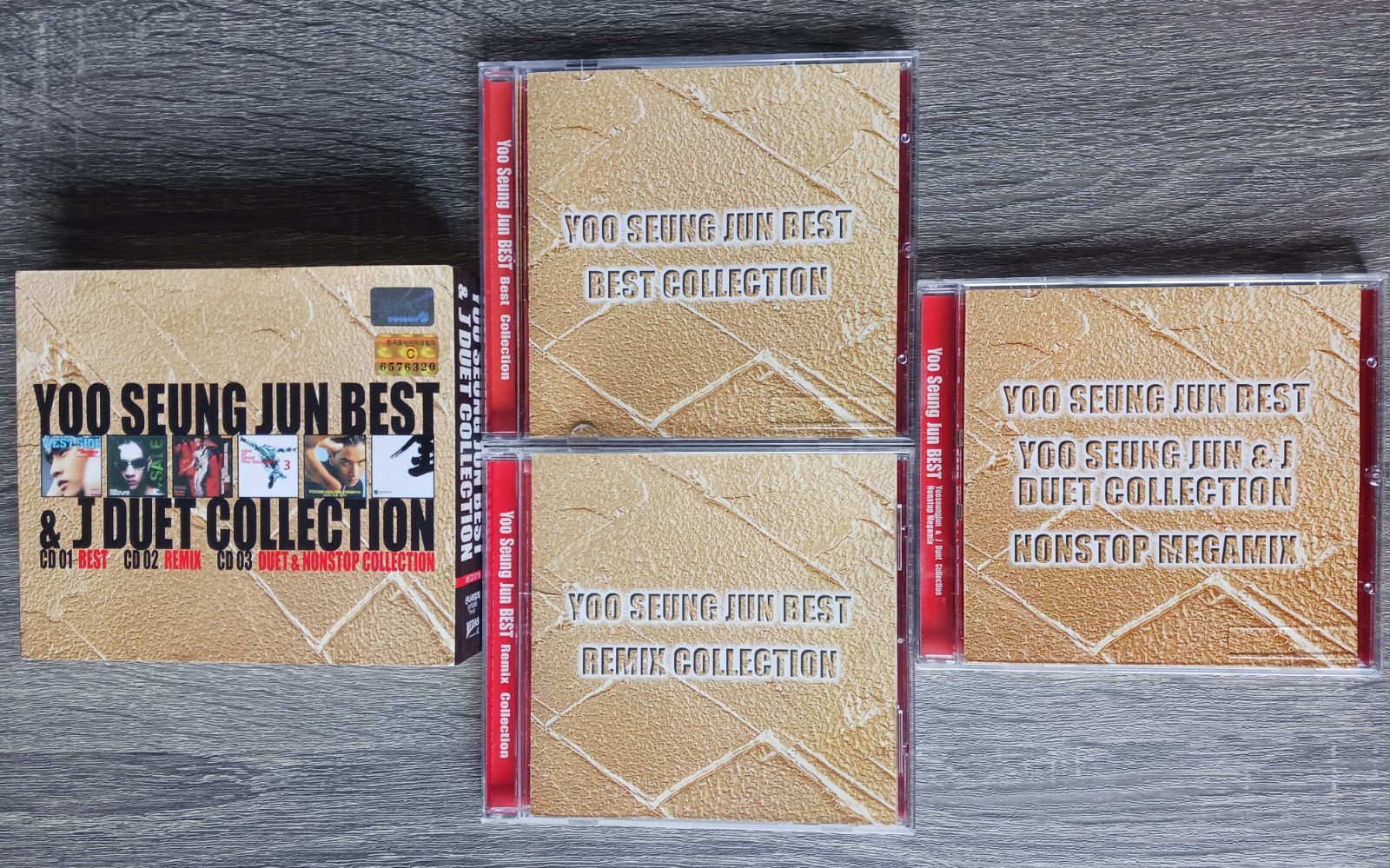 K-POP YOO SEUNG JUN BEST & J DUET COLLECTION 3 CD SET RARE OUT OF PRINT VG+