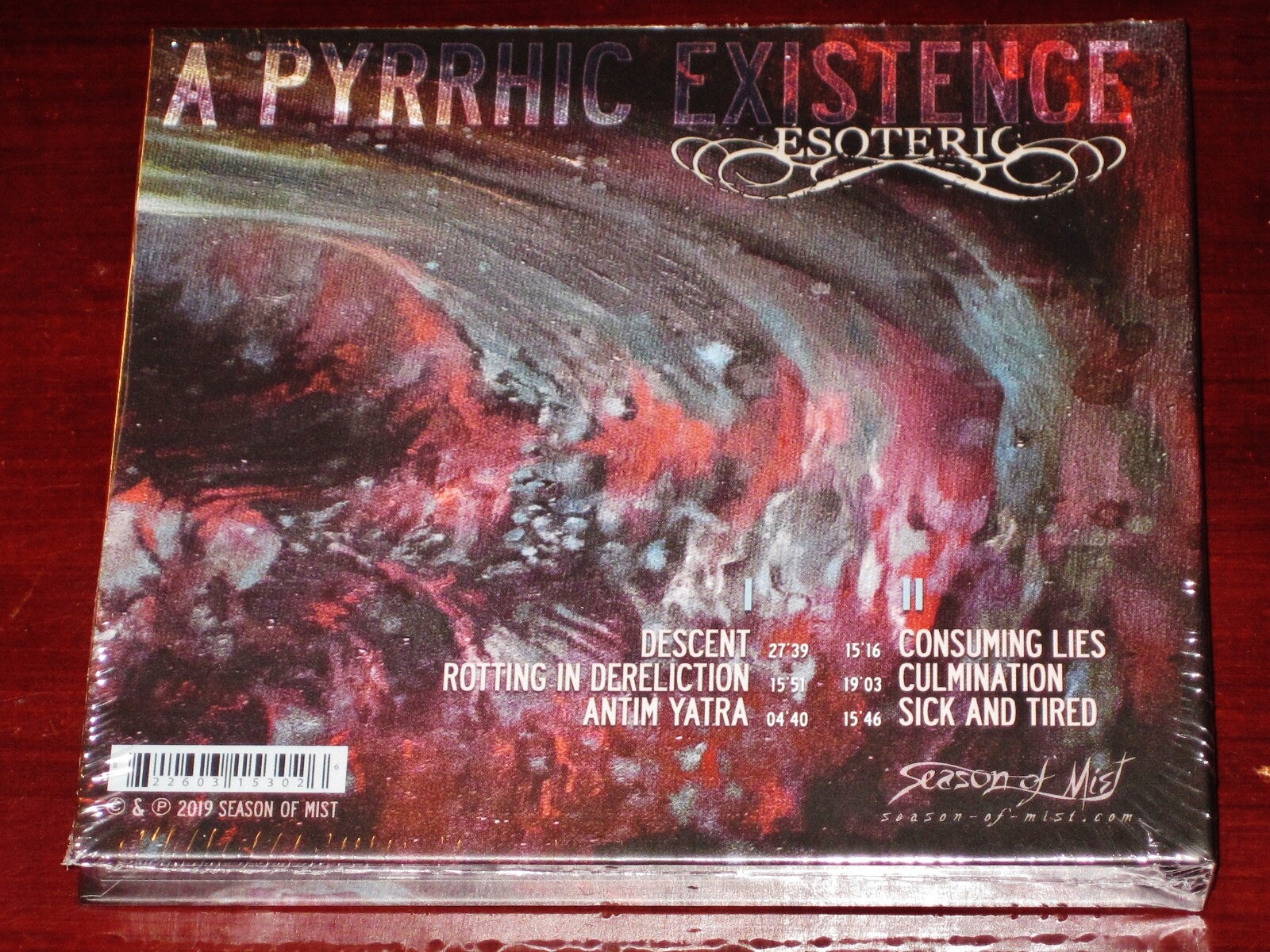 Esoteric: A Pyrrhic Existence 2 CD Set 2019 Season Of Mist SOM 530B Digibook NEW