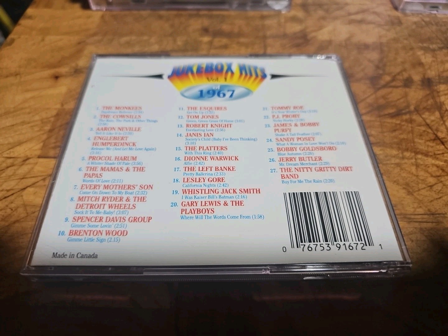 VARIOUS - JUKEBOX HITS OF 1966 -1969 7 CD's Like New
