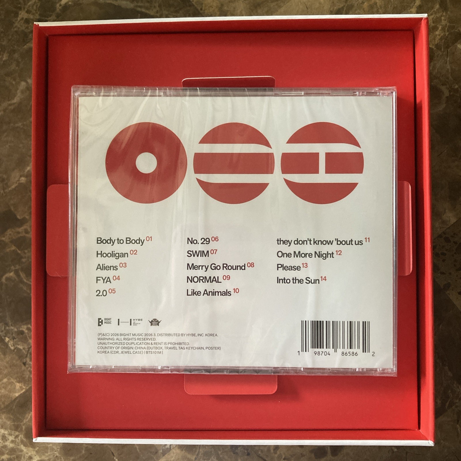 BTS ARIRANG Travel Tag CD Box Set (Target Exclusive) CD, Tag & Poster box Sealed