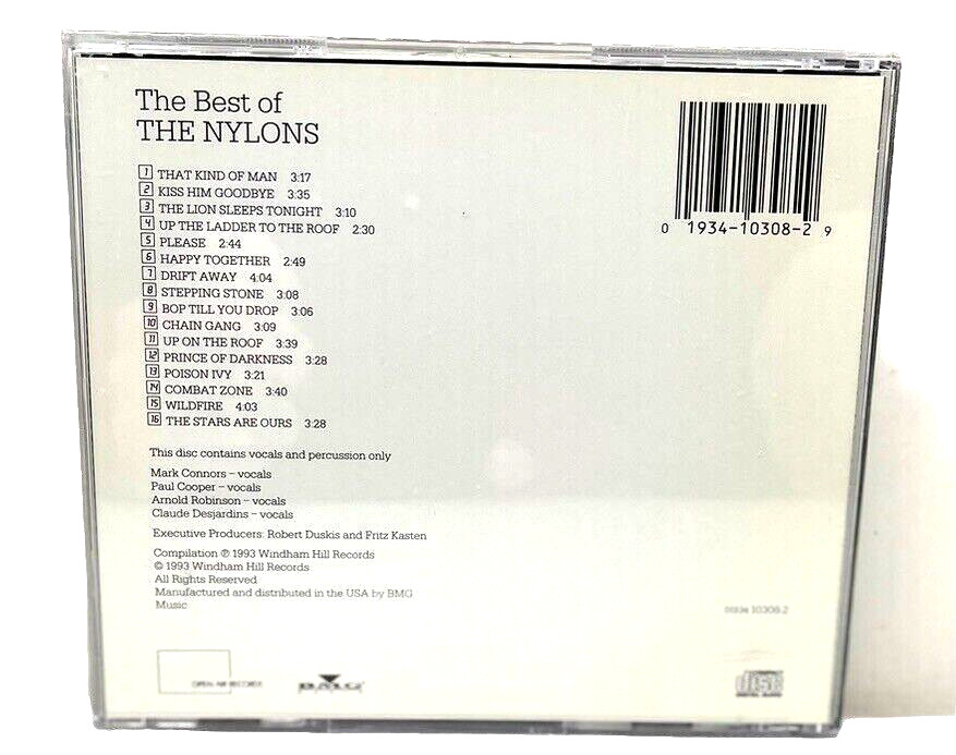 The Best of the Nylons CD 1993 ~ Open Air Records ~ 01934 10308-2