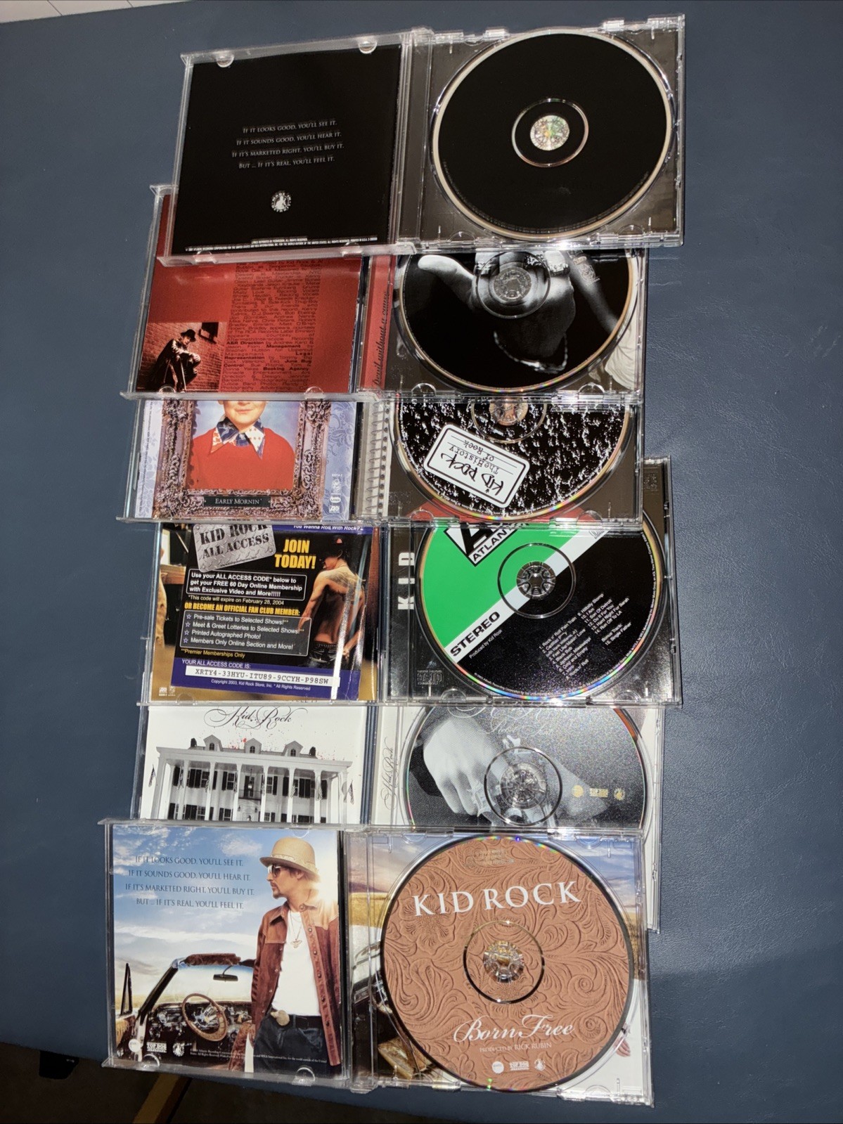 Kid Rock 5 CD Lot - History/ Devil/ Rebel Soul/Born Free/Rock N Roll Jesus/S-T/G