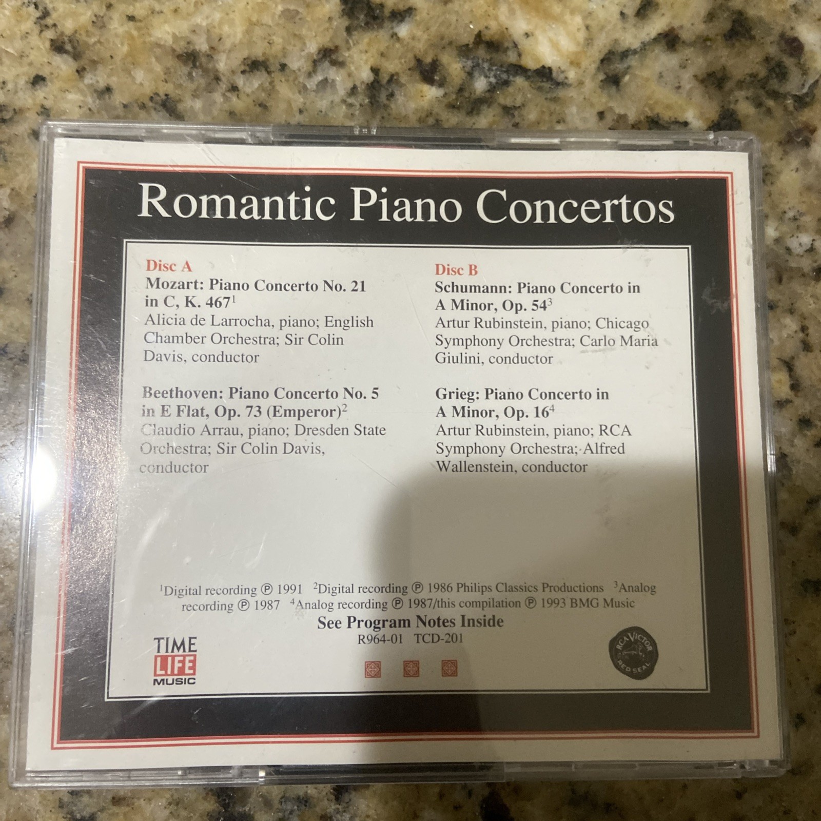 Romantic Piano Concertos Audio CD Various Artists K4