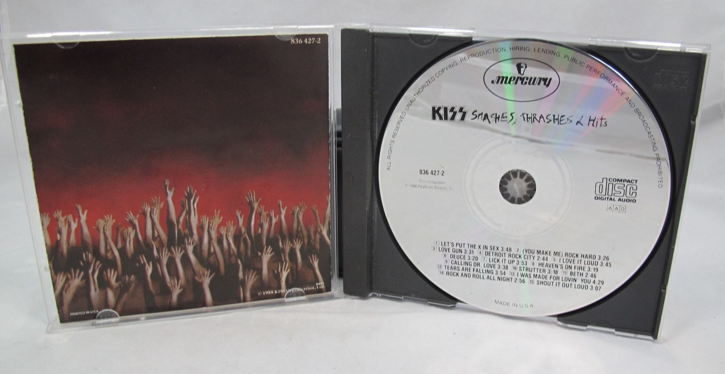 Kiss Smashes, Thrashes and Hits CD Greatest Hits VG+ Stanley Simmons Mercury