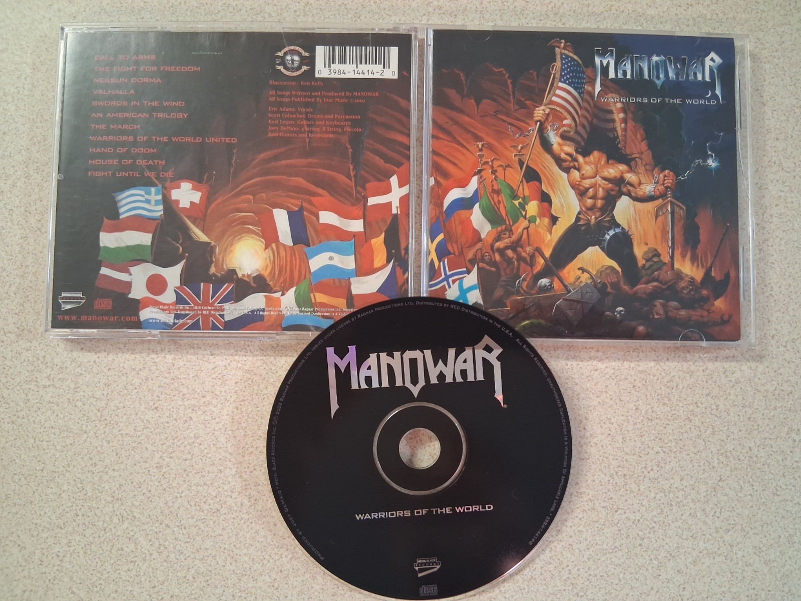Manowar - Warriors of the World (CD, 2013) VG+
