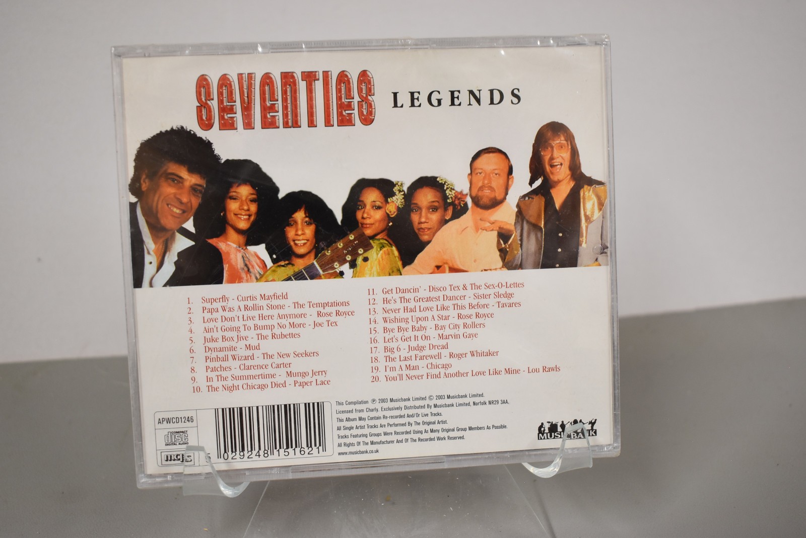 Vintage Seventies Legends 2 CD Compilation 70s Pop Soul Rock Hits Music Sealed