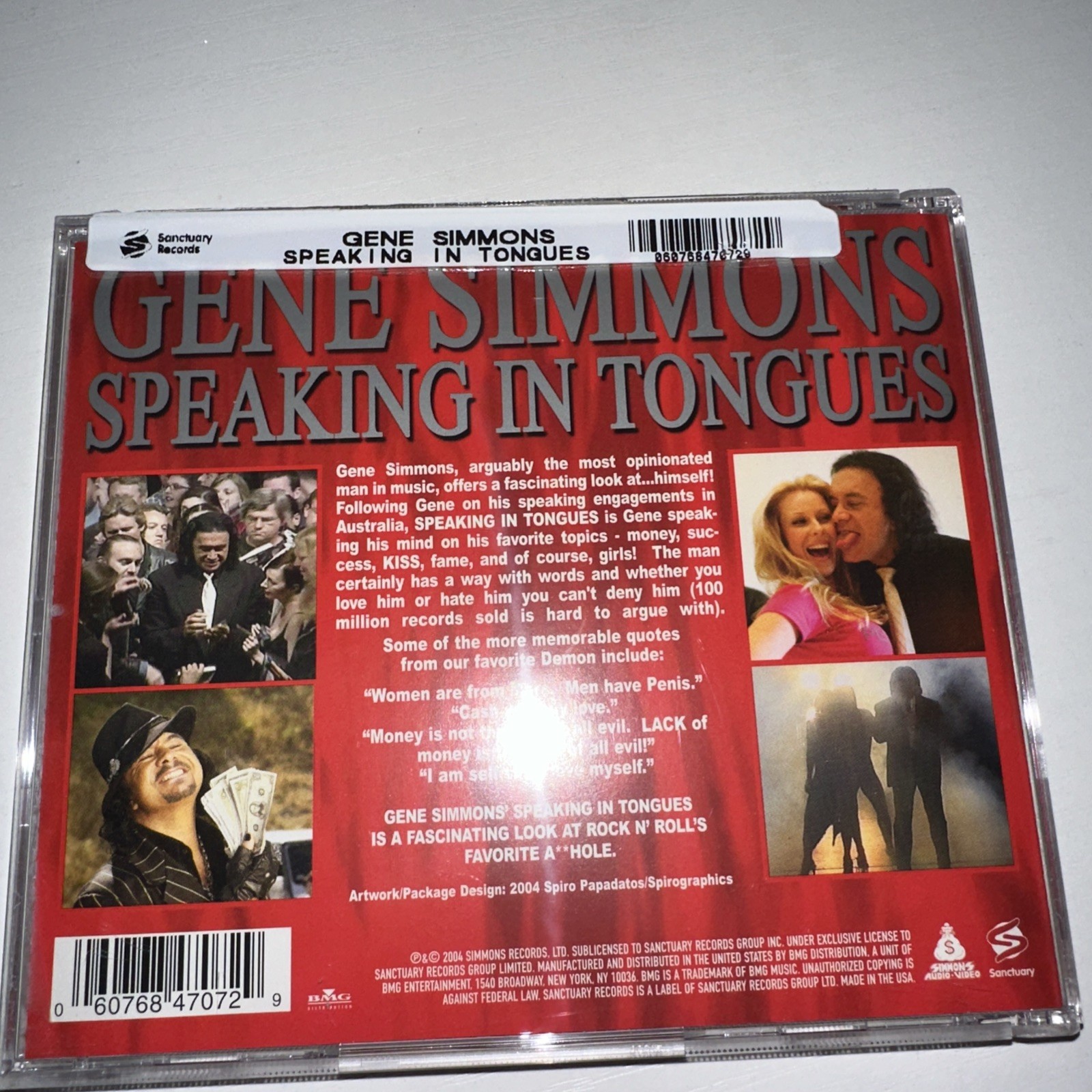 Gene Simmons - Speaking In Tongues (CD)