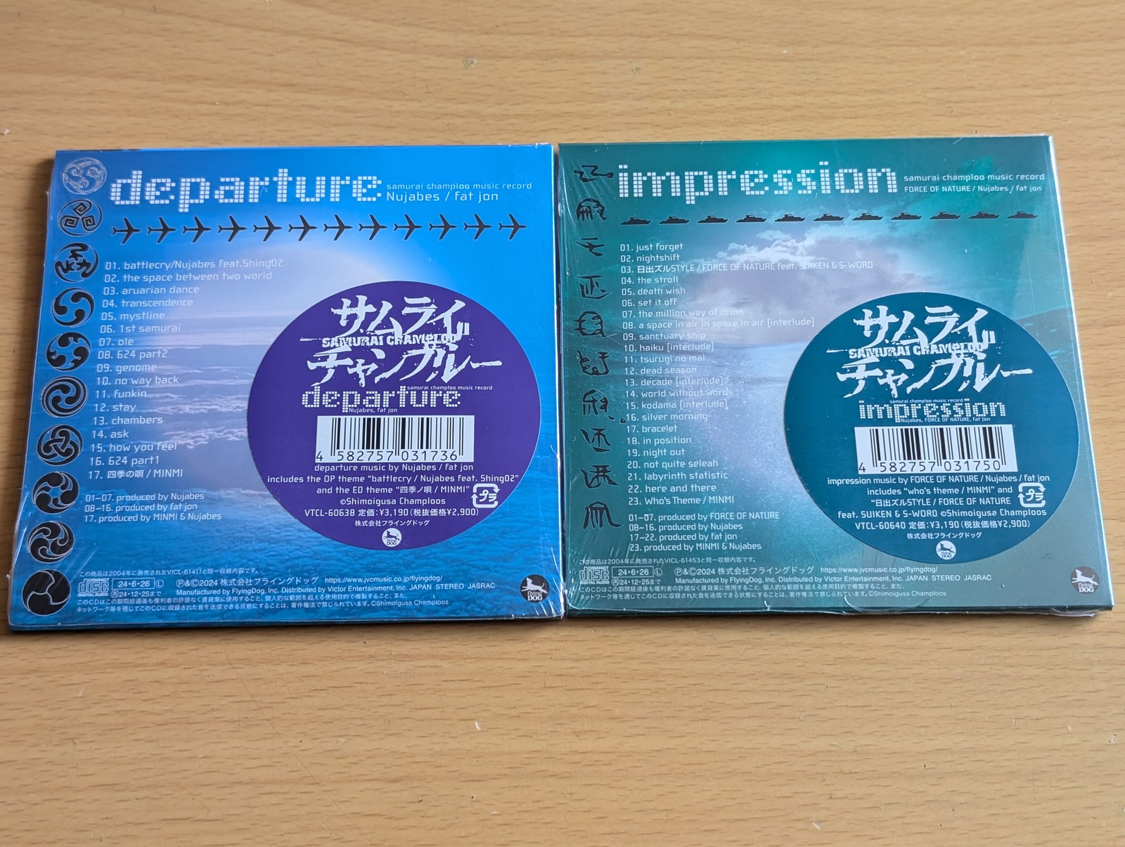 samurai champloo music record departure + impression CD Set & departure LTD PSL