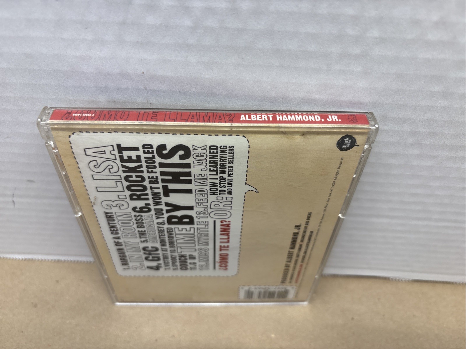 Como Te Llama by Albert Hammond, Jr. (The Strokes) [CD, 2008, Black Seal) Tested
