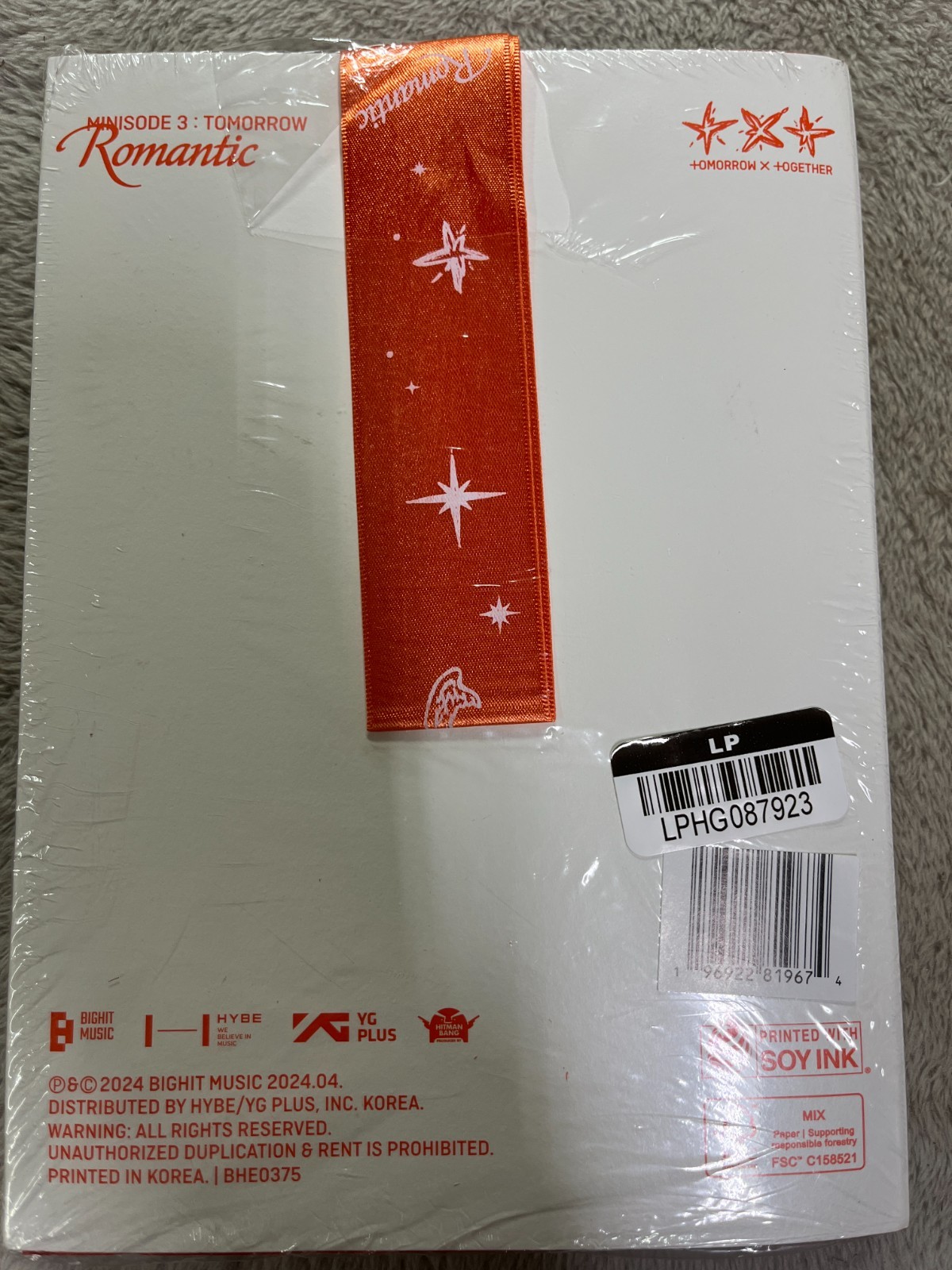 Tomorrow X Together Minisode 3 W/Photocard CD RANDOM COLOR