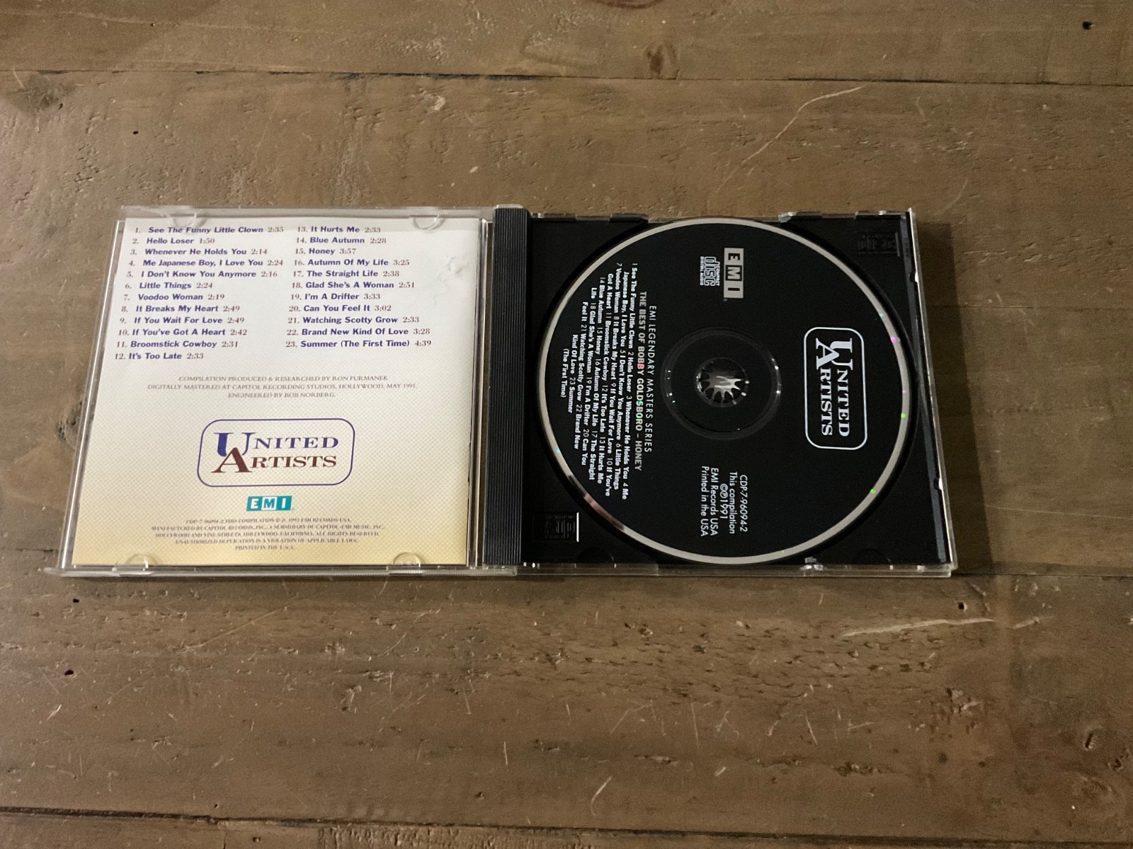 The Best of Bobby Goldsboro: Honey by Bobby Goldsboro (CD, Sep-1991, Capitol